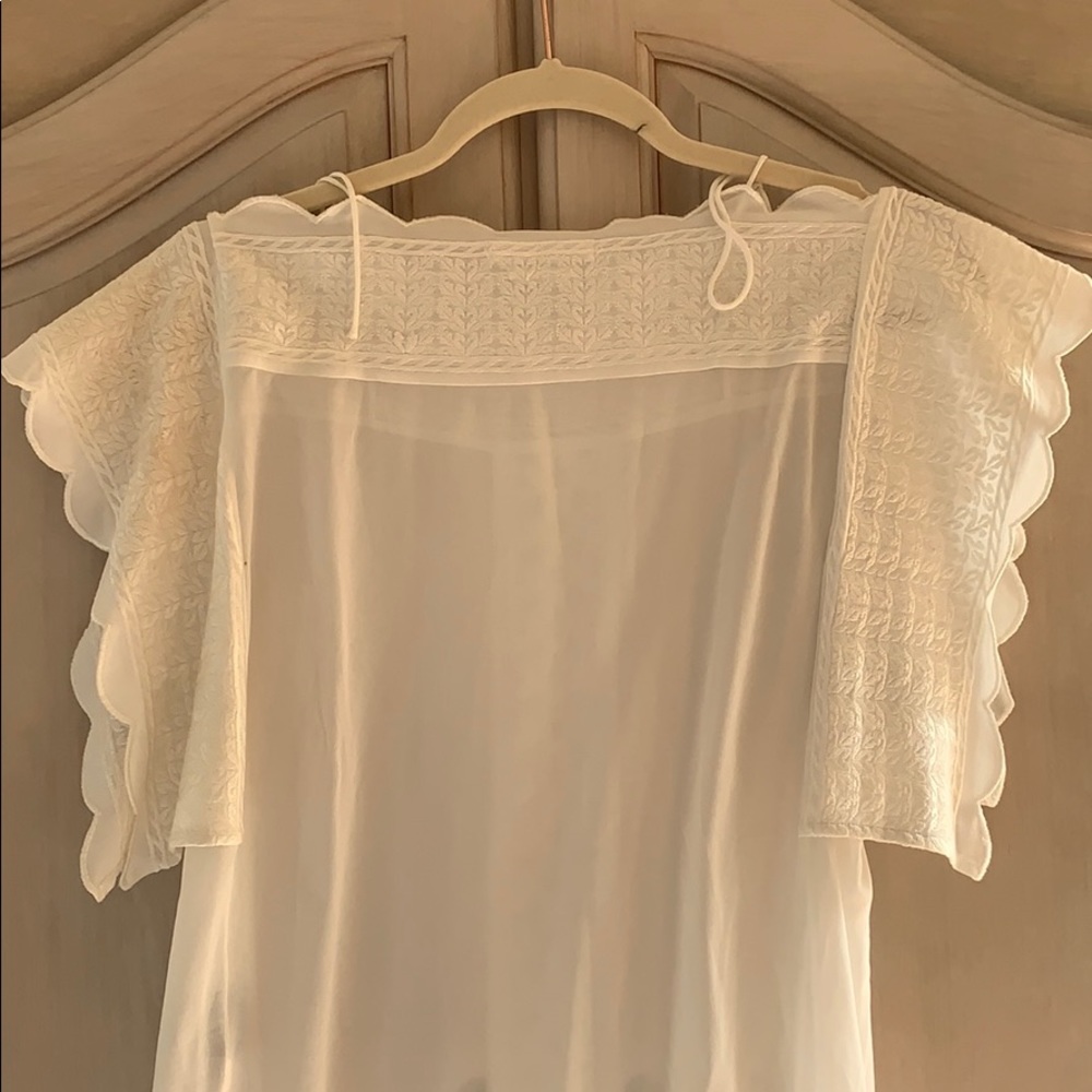 Euc Isabel Marant Toile Flutter Sleeve Blouse - image 6